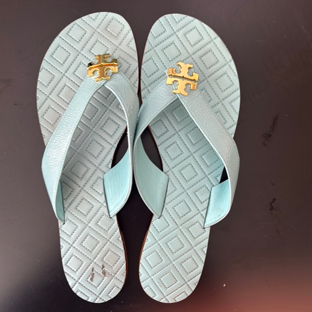 Tory Burch Light Blue Sandals, 9.5